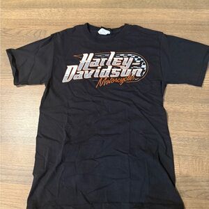 Harley-Davidson Men's Black Checkered Tee Size Small